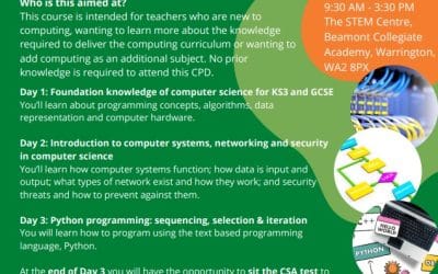 Teach Computing  Intensive CPD 19th to 21st April