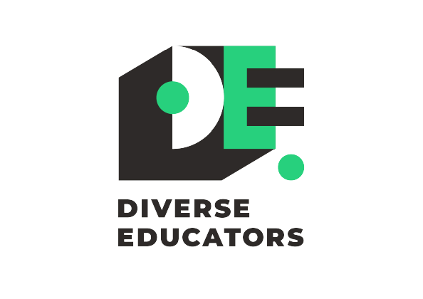 Diverse Educators Green and Black Logo