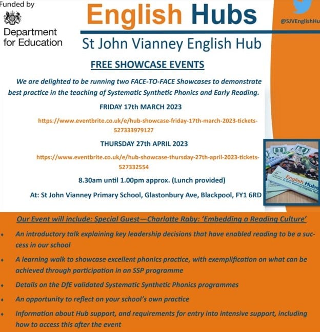English Hub Showcase March April 2023