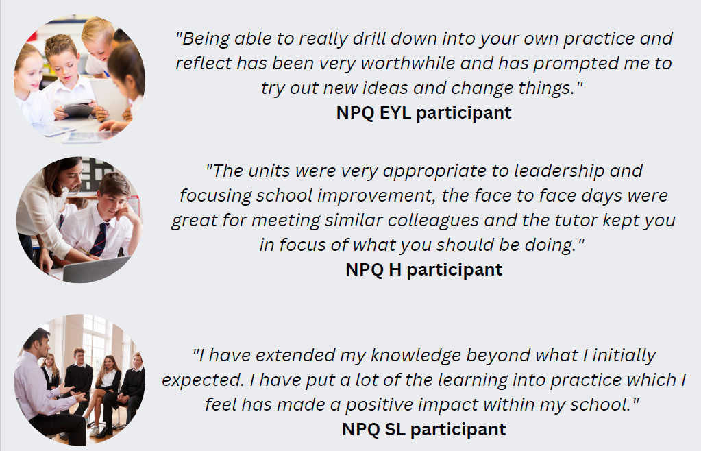 Leadership NPQ feedback