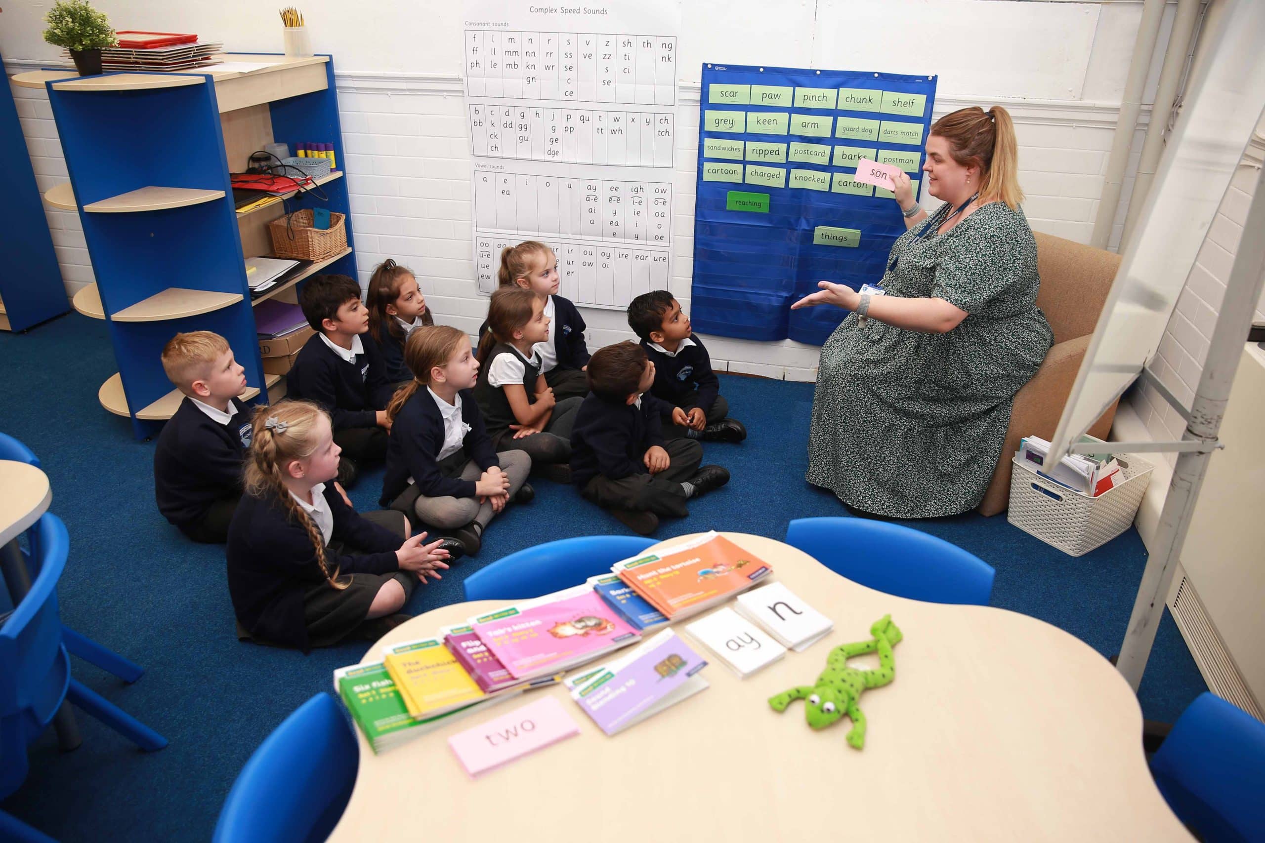Warrington Primary Academy Trust teacher in a lesson with children